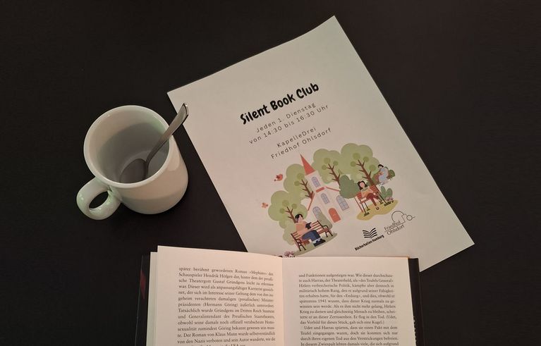 Teaserbild Silent Book Club mit der Bücherhalle Bramfeld